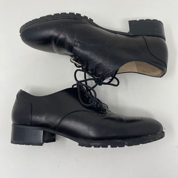 Nine West Women's Lilianne Dress Oxfords Pointed Toe Lace Up Shoes Black 7.5M - Picture 4 of 11